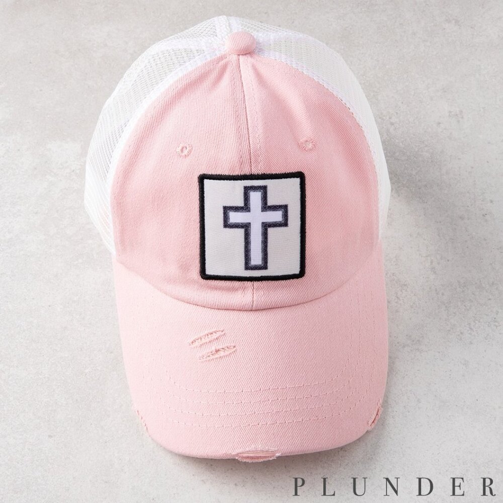 Pink Cross Hat